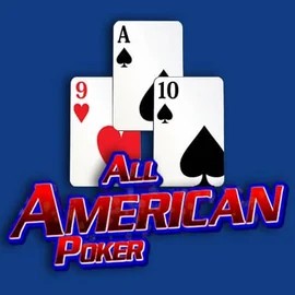 All American Poker slot logo by RTG (Reel Time Gaming) at Night Luck Casino