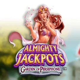 Almighty Jackpots: Garden of Persephone slot logo by Novomatic at Night Luck Casino