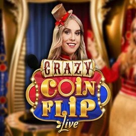 Official Live Casino logo: Crazy Coin Flip by Evolution at Night Luck Casino