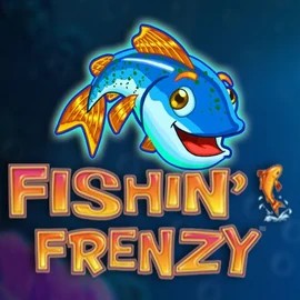 Logo of Fishin Frenzy from Blueprint Gaming at Night Luck Casino