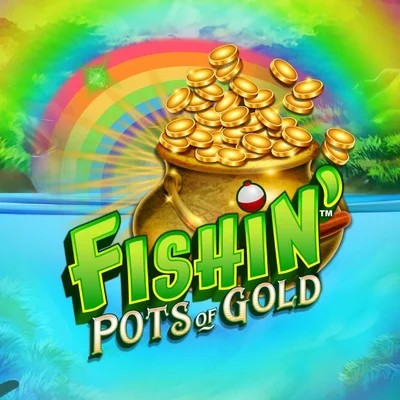 Logo of Fishin Pots Of Gold from Gameburger Studios at Night Luck Casino