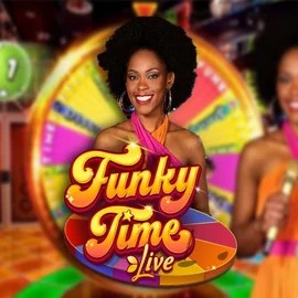 Funky Time online game logo by Evolution on nightluckscasino.uk