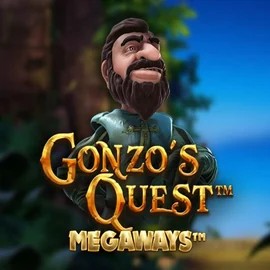 Gonzo's Quest Megaways slot logo by Red Tiger Gaming at Night Luck CasinoGonzo's Quest Megaways