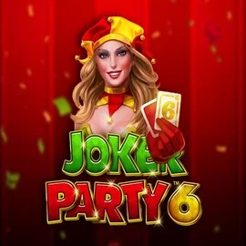 Joker Party 6 slot logo by Greentube at Night Luck CasinoJoker Party 6