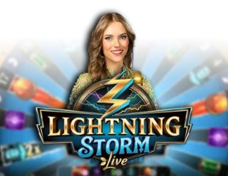 Lightning Storm online game logo by Evolution on nightluckscasino.uk
