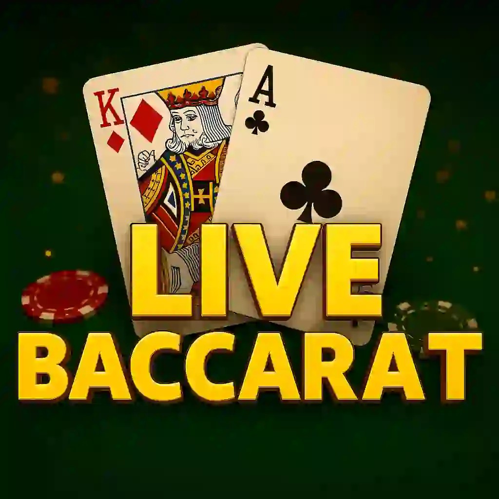 Live Baccarat logo by Evolution Night Luck Casino