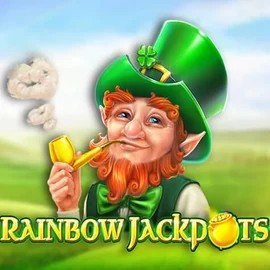 Rainbow Jackpots by Red Tiger Gaming, showcased at nightluckscasino.uk – game logo