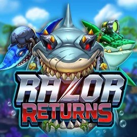 Razor Returns slot logo by Push Gaming at Night Luck CasinoRazor Returns