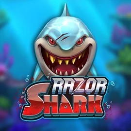 Logo of Razor Shark from Push Gaming at Night Luck Casino