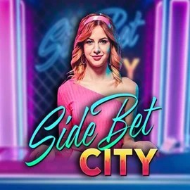 Official Live Casino logo: Side Bet City by Evolution at Night Luck Casino